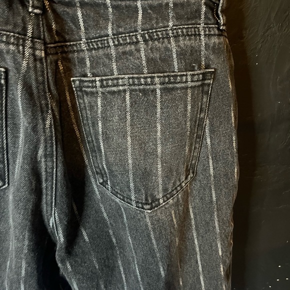 pacsun • pinstriped mom jeans - Picture 5 of 7